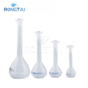Rongtai เครื่องแก้วบอโรซิลิเกตสำหรับห้องปฏิบัติการเครื่องแก้วในห้องปฏิบัติการขวดแก้วปริมาตรขวดแก้วสีเหลืองอำพันขนาด200มล. - Product Image 2