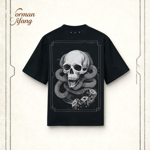 Tùy chỉnh-thực hiện người đàn ông của Retro Heavyweight tinh khiết bông T-Shirt đau khổ và phai mờ lỏng thiết kế in các bản vá lỗi axit rửa quá trình - Product Image 1