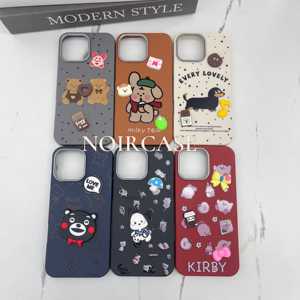 Funda de teléfono TPU + PC con patrón de dibujos animados para niñas-para iPhone 16 Pro Max, con protección de lente y decoración de personajes de dibujos animados - Product Image 4