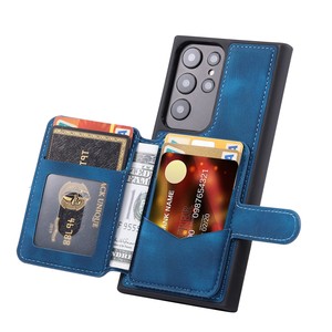 เคสโทรศัพท์หนังแท้กันน้ำกันกระแทก พร้อมช่องใส่บัตรและกระเป๋าอเนกประสงค์สำหรับ Samsung - Product Image 3