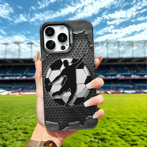 <span class=keywords><strong>Coque</strong></span> de protection antichoc anti-traces de doigts en TPU avec silhouette de joueur de football et ballon pour <span class=keywords><strong>iPhone</strong></span> 17/16/15/14/13 <span class=keywords><strong>Pro</strong></span> <span class=keywords><strong>Max</strong></span> - Product Image 3
