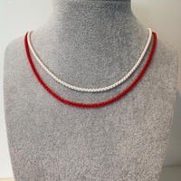 Collier ras-du-cou coloré en émail avec fermoir fer à cheval pour femme, plaqué or 18 carats, chaîne maille forçat, bijou Dopamine, cadeau