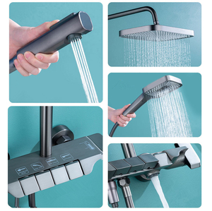China Piano <strong>Shower</strong> Set Duchas Inteligentes <strong>Thermostatic</strong> <strong>Shower</strong> Mixer Piano Key Set and Hand <strong>Shower</strong> With 4 <strong>Valve</strong> - Product Image 3