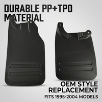 Ensemble de garde-boue avant et arrière compatibles avec Hilux Vigo Pickup Truck 1988-2004, accessoires extérieurs, série YURAN, PP+TPR