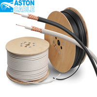 Aston bajo de la fábrica pérdida RF CCA BC LMR400 50 ohm 75 ohm RG58 RG59 CCTV CATV Coaxial Cable