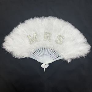 Ventaglio di <span class=keywords><strong>piume</strong></span> bianco per la <span class=keywords><strong>sposa</strong></span>, per addio al nubilato, weekend di addio al nubilato, giro turistico tra ragazze, matrimonio, fidanzamento, decorazione per la doccia nuziale, regalo - Product Image 4