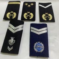 Épaulettes tactiques personnalisées pour uniforme, fabriquées en Arabie Saoudite, avec épingles en métal, broderies et badges pour uniforme