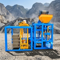 Machine à blocs de terre QT4-24B pour l'Afrique – Machine semi-automatique de fabrication de briques Hydraform à moitié manuelle – Prix de la machine à briques en ciment et béton