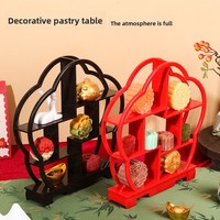 Nouveau présentoir en plastique de style chinois pour desserts, centre de table, plateau à gâteaux de fiançailles, support à pâtisseries, présentoir à fleurs de prunier pour pause thé