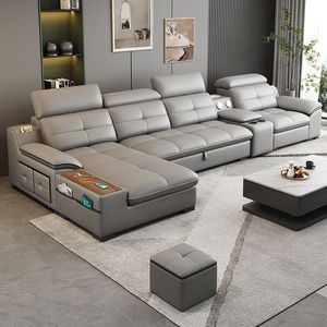 Canapé de salon multifonctionnel pliable en similicuir, inclinable, moderne et peu encombrant, personnalisé, nouvelle collection 2026 - Product Image 3