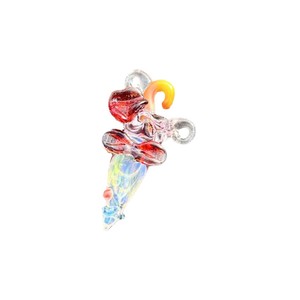 Collier pendentif parapluie en verre soufflé importé, ornement en verre, nouveau style, style luxe abordable, cadeau de stand - Product Image 5