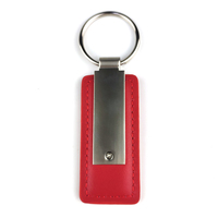 Porte-clés en cuir PU personnalisé, acier inoxydable, vente en gros, best-seller, logo de voiture personnalisé avec boîte, 1 couleur, 100 pièces/sac OPP