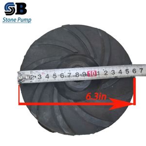 Bomba de lodos serie 1.5/1 AHR fabricada en China, impulsor de vórtice de hierro fundido, accesorios de goma tipo caracol abiertos/cerrados, piezas de bomba - Product Image 2