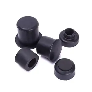 China Manufacturer 8mm Automotive Rubber Hole Plugs Natural Material Black Rubber Oval Hole Plugs