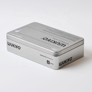 Tùy Chỉnh Logo In Hình Chữ Nhật Hộp Thiếc Chơi Trò Chơi Thẻ Container Lon Với Bọt Chèn - Product Image 5