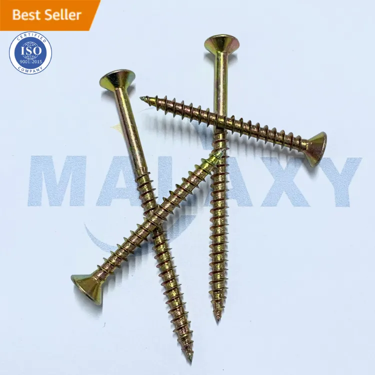 Sekrup Chipboard Kepala Wafer 30X16 Torx dan Potai Pz Kayu MALAXY Sekrup Chipboard Berat Kuning