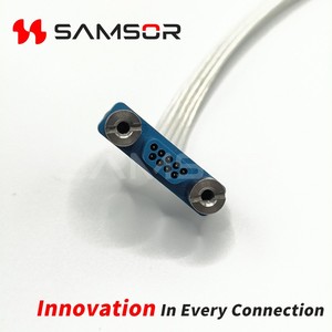 Tùy Chỉnh Micro-D J30 Loạt <span class=keywords><strong>9</strong></span>-Lõi J30-9ZKL J30-9TJP Vỏ Nhựa Hình Chữ Nhật Kết Nối Với Lắp Ráp Cáp - Product Image 3