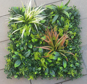 O-G004 Caja de Pared de Césped <span class=keywords><strong>Artificial</strong></span> Verde, Seto de Boj, Planta <span class=keywords><strong>Artificial</strong></span>, Pared de Césped Verde para Decoración de Jardín Vertical del Hogar - Product Image 4