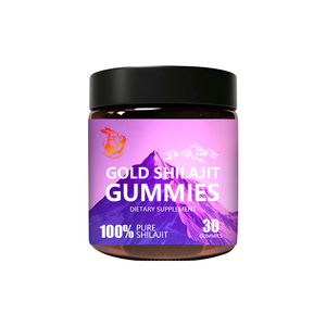 Gummies de Shilajit de l'Himalaya Or les plus vendues avec Cholestérol, Sodium et Fibres Alimentaires pour Optimiser la Fonction Cérébrale - Product Image 1