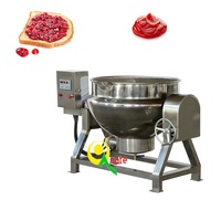 Marmite de cuisson à vapeur pour sucre, caramel et confiture, avec agitateur inclinable et mélangeur intégré