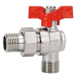 Válvula Angular de 4 y 6 Puntos con Rosca Macho de Cobre, para Agua Fría y Caliente, para Calentador de Agua, Caldera de Pared, Válvula de Colector - Product Image 1