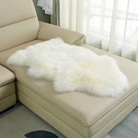 Peaux de mouton naturelles de haute qualité, moelleuses, tannées, en pièces entières, cuir de mouton naturel pour couverture de chambre, tapis de sol