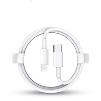 Kabel Data pengisian daya cepat, kabel Data pengisian daya USB C ke L PD 1M 12W dengan PVC untuk iPhone 11 12 13 14 Pro Max