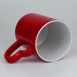 Cốc Ma Thuật Thăng Hoa Lạnh 15Oz In Logo Màu Đen Trơn Trơn Màu Đỏ Lấp Lánh Đổi Màu Cà Phê Gốm Hình Trái Tim - Product Image 6