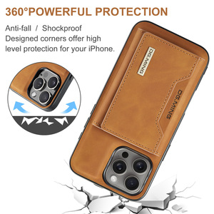 Custodia per portafoglio in pelle retrò di lusso custodia per telefono con supporto magnetico in PU antiurto per <span class=keywords><strong>iPhone</strong></span> 17 16 15 14 13 12 <span class=keywords><strong>11</strong></span> - Product Image 5