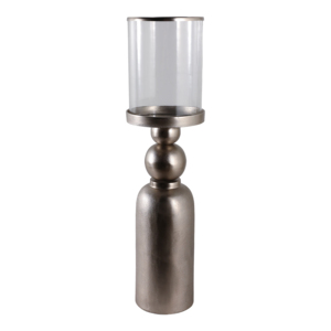 Moderno Portacandele Cilindrico Alto in Vetro, Elegante Supporto per Candele a Colonna per Caminetto, Consolle o Tavolo da Pranzo, di Stile - Product Image 4