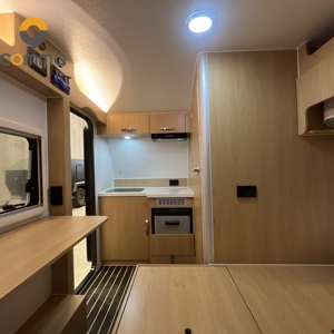 2024 Caravana en forma de lágrima personalizada Barato Mejor Fabricación asequible <span class=keywords><strong>750kg</strong></span> Mini Camper Rv personalizado de venta al por mayor Road Teardrop - Product Image 6
