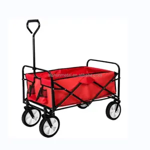 Outdoor portable utility cart wagon platform trolley multi-function beach chair wagon