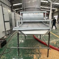 Matériel de séchage en acier inoxydable Machine de séchage continue du riz de graine de colza Chia Machine de séchage à air d'alimentation automatique