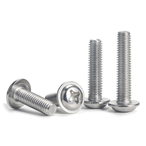 M2.5 M3 M4 <strong>M5</strong> M6 M8 M10 304 Stainless Steel Flanged Phillips Washer Head Screw <strong>Bolts</strong> - Product Image 1