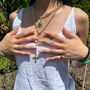 خاتم على شكل قلب فتاة عتيقة من العقيق الفضي حلي عتيقة من حجر الحب خاتم حجر طبيعي عقيق أحمر رومانسي - Product Image 4