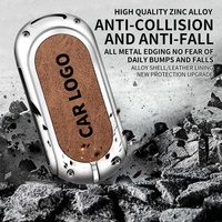 Coque de clé de voiture en alliage de zinc à 4 boutons compatible avec Mercedes-Benz E300L