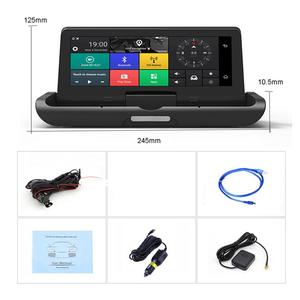 4G ADAS רכב <span class=keywords><strong>DVR</strong></span> 7.84 ''לוח מחוונים אנדרואיד WiFi GPS Navigator כפול עדשת מצלמת דאש רכב וידאו מקליט Rearview מצלמה MT785 - Product Image 5
