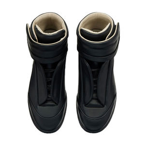 Men's Fashion <b>Sneakers</b> Street Style Cow Leather Handmade High Boots Original Rubber Soles Casual Shoes - Product Image 4