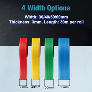 Protections d'escalier antidérapantes en aluminium de type L, bande de marche en caoutchouc PVC pour la sécurité des escaliers intérieurs et extérieurs - Product Image 2