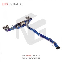 Système d'échappement CatBack Valvetronic en titane ING pour Nissan GTR R35, pièces de tuning ultra-légères haute performance, vente en gros