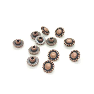 Prevalent Garment Accessories Antique Copper Rivet with round ball on the surface for Clothes