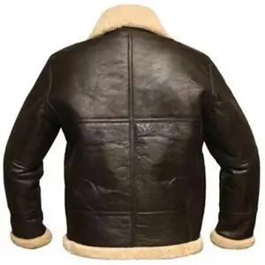 Nuovo arrivo giacca Bomber in Shearling di spessore caldo taglie forti in pelle da uomo giacca in pelliccia sintetica da uomo