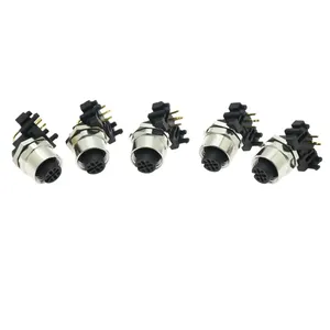 ขั้วต่อ M12 5พินกันน้ำซ็อกเก็ตตัวเมีย IP67 DIN PCB สำหรับ2A - Product Image 4