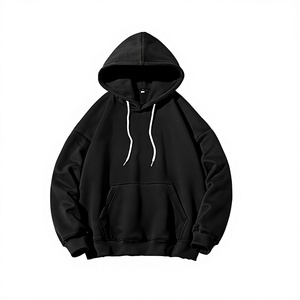 2026 Factory Wholesale Custom Logo Washed Yarn Dyed Winter Streetwear Solid Fleece Eco-Friendly <b>Polyester</b> <b>Hoodies</b> for Men - Product Image 3