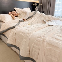 Neue Winter-Fleece-Decke, dick gefüttert, einfarbig, nordischer Stil, für Schlafsaal und Sofa, kleine Größe, Polyesterfaser, Großhandel, Export