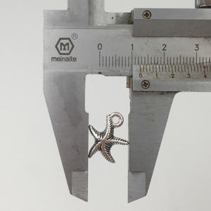 13x16mm liontin bandul bintang laut untuk pembuatan perhiasan buatan tangan antik perak liontin bintang laut - Product Image 3