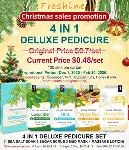 Promotion Kit de pédicure de luxe 4 en 1 Ensemble de spa pour les pieds en 4 étapes Produits de soin de la peau hydratants Gommage pour les pieds Exfoliant - Product Image 6