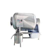 Machine hydraulique de marinateur de culbuteur de viande de rôtissage de boeuf de poulet de vide avec le poussoir