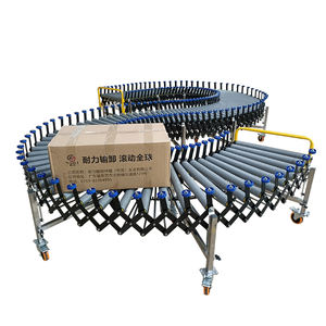 Malzeme taşıma konveyörü için NaiLi fabrika koruma gücü makaralı konveyör esnek teleskopik konveyör - Product Image 1