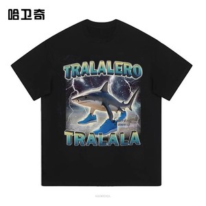 AI Bio <strong>War</strong> All-<strong>Star</strong> Tungtungtungsahur Stickman for Bomber Black Casual Letter Pattern Short-sleeved <strong>T</strong>-<strong>shirt</strong> - Product Image 3